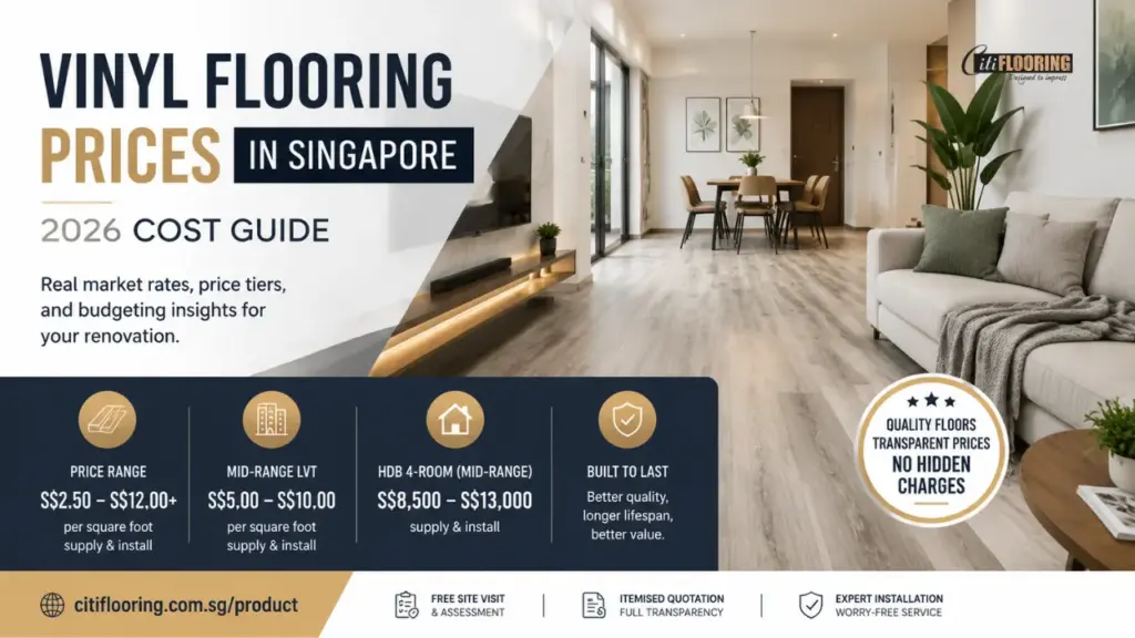 Vinyl flooring prices singapore 2026